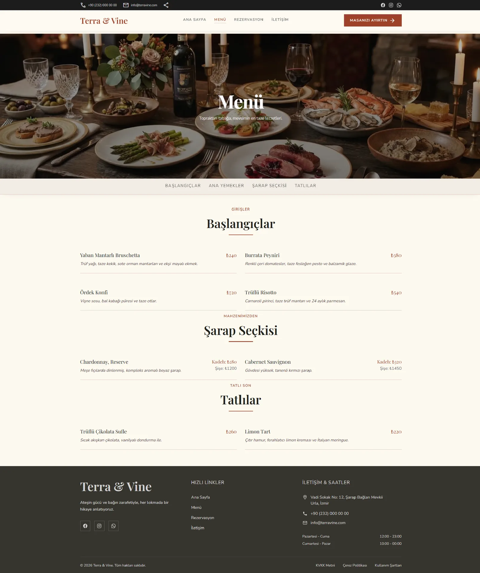Restoran Web görsel 3