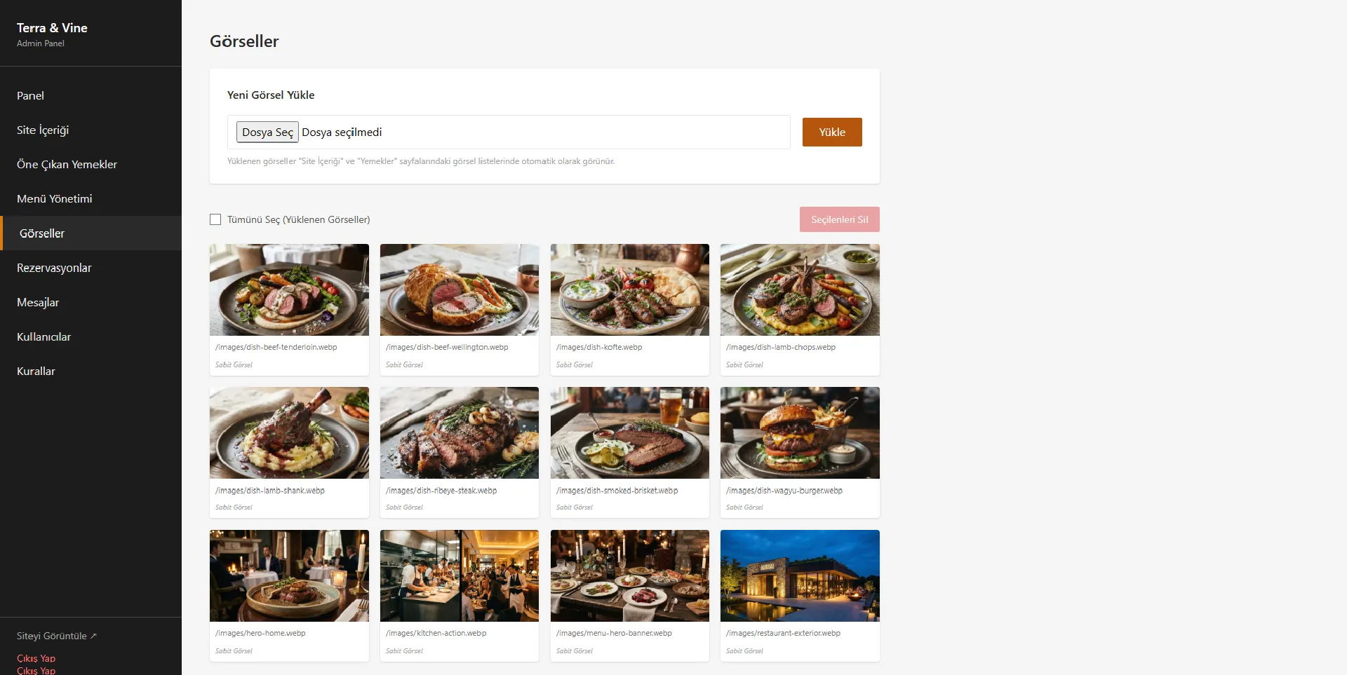 Restoran Web görsel 10